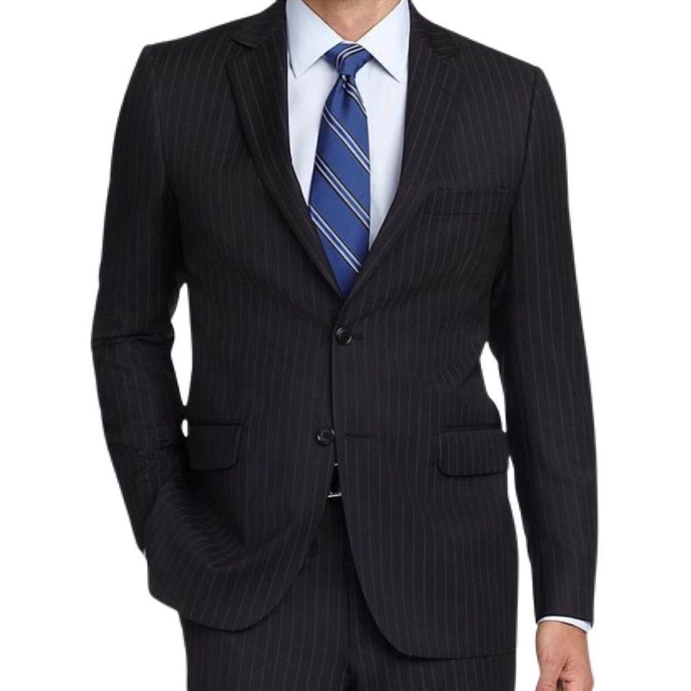 Brooks Brothers‎ 1818 Fitzgerald Pin Striped Suit Jacket Size 44R C40